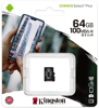 Picture of KINGSTON Memory Card MicroSD Canvas Select Plus SDCS2/64GBSP, Class 10