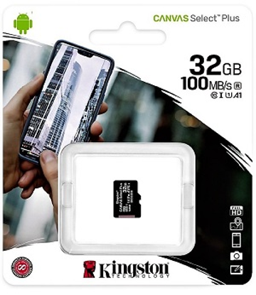 Εικόνα της Κάρτα Μνήμης KINGSTON 32GB MicroSD Canvas Select Plus SDCS2/32GBSP, Class 10