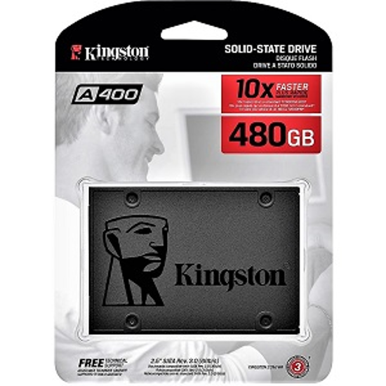 Εικόνα από Εσωτερικός Σκληρός Δίσκος KINGSTON SSD A400 2.5'' 480GB