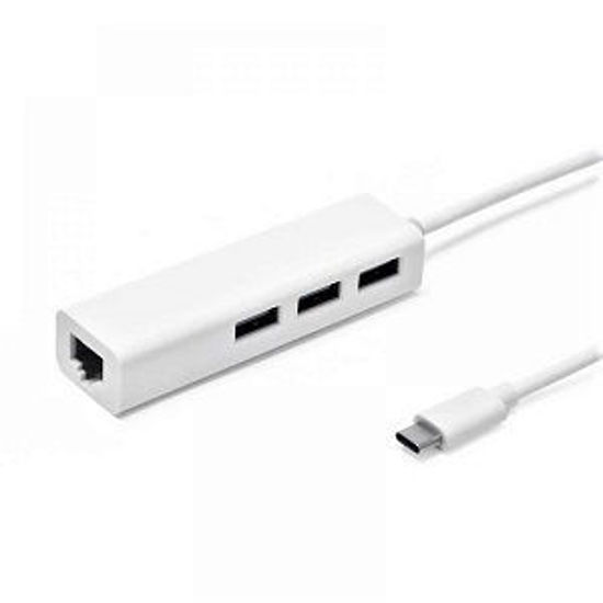 Picture of USB Hub ΟΕΜ USB 3.1 Type-C & Network adapter 3 Ports